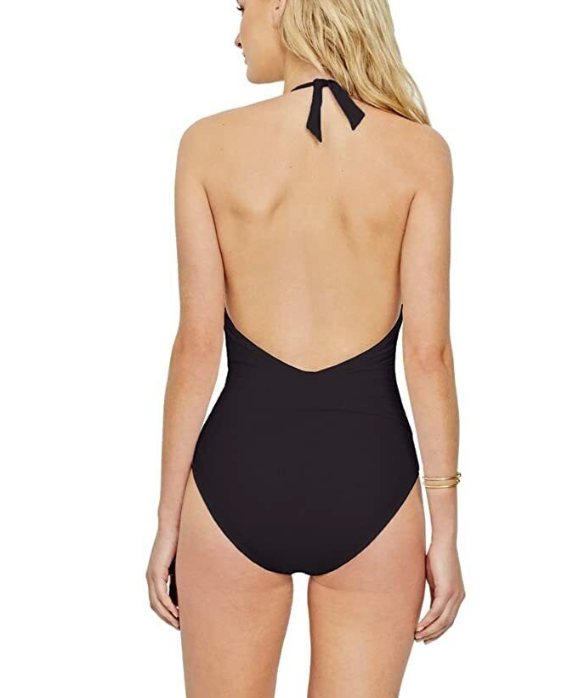 Gottex Grace Kelly Black High Neck One Piece Swimsuit - forENVY