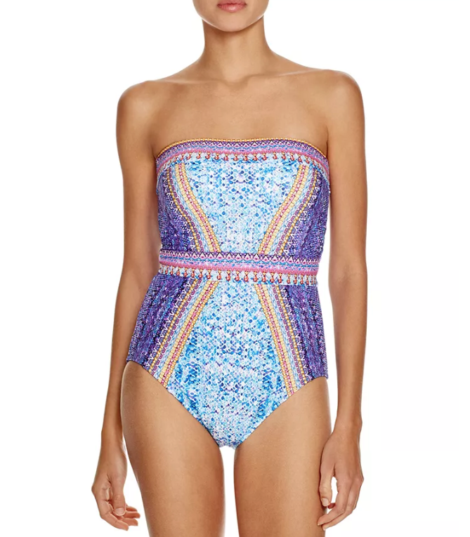 Gottex Marrakesh Express Bandeau One Piece Swimsuit - forENVY