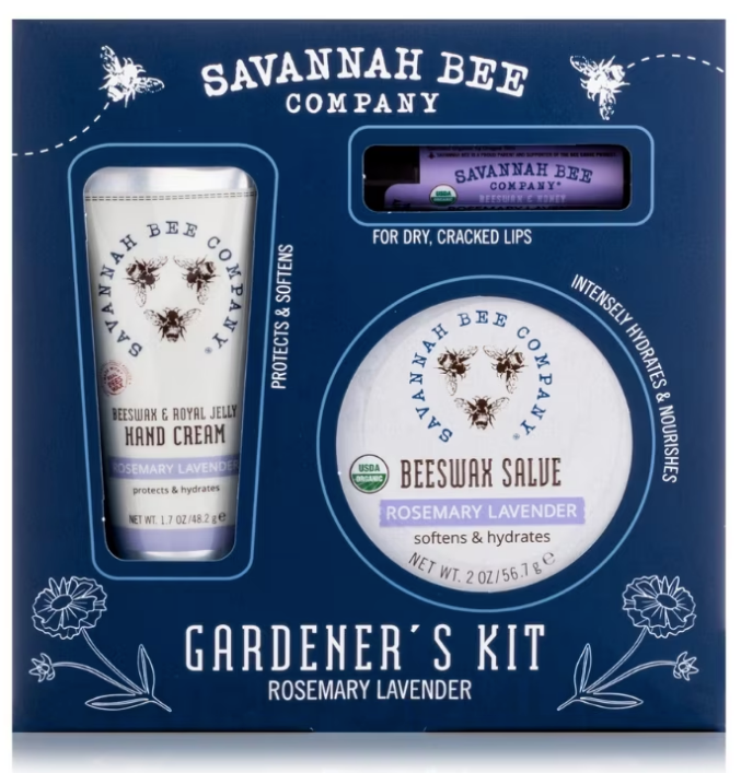 Savannah Bee Company Gardener's Kit for Dry Skin-Gift Box-Rosemary - forENVY