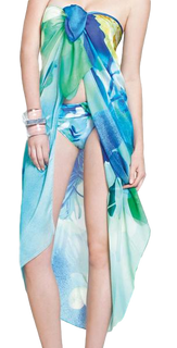 Gottex Fiji 100% Silk Swimsuit Cover Up  Pareo - forENVY