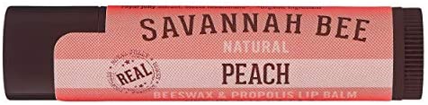 Savannah Bee Company Peach Organic Beeswax Lip Balm, 1 Stick - forENVY