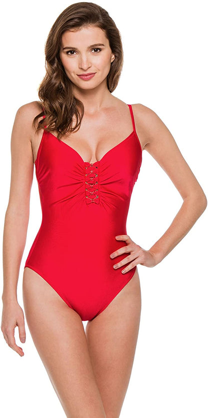 Gottex Jewels of the Sea One Piece Swimsuit-Rose - forENVY