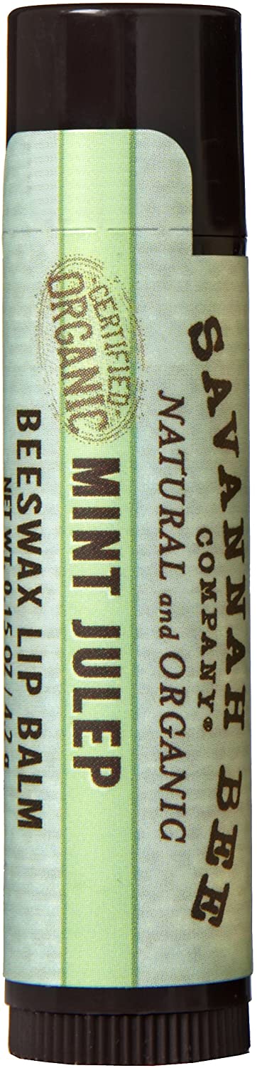 Savannah Bee Company Certified Organic Mint Julep Lip Balm - forENVY