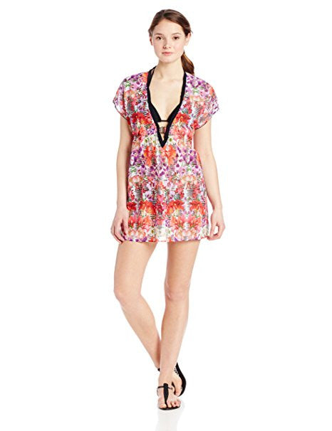 Profile by Gottex Tropical Mirror Mesh Dress Cover Up - forENVY