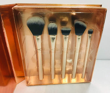 Nicole Miller  Face & Eye Makeup Brush 5 Pieces Gift Box Set - forENVY