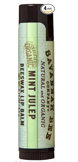 Savannah Bee Company Certified Organic Mint Julep Lip Balm - forENVY
