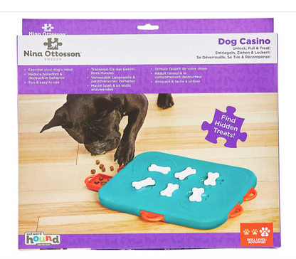 Outward Hound Nina Ottosson Puppy Dog Treat Puzzle-Casino- Level 3 (Advanced) - forENVY