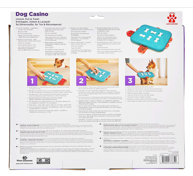 Outward Hound Nina Ottosson Puppy Dog Treat Puzzle-Casino- Level 3 (Advanced) - forENVY