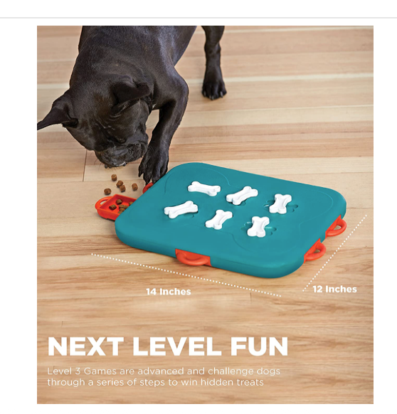 Nina Ottosson by Outward Hound Dog Smart Orange Interactive Treat Puzzle  Dog Toy